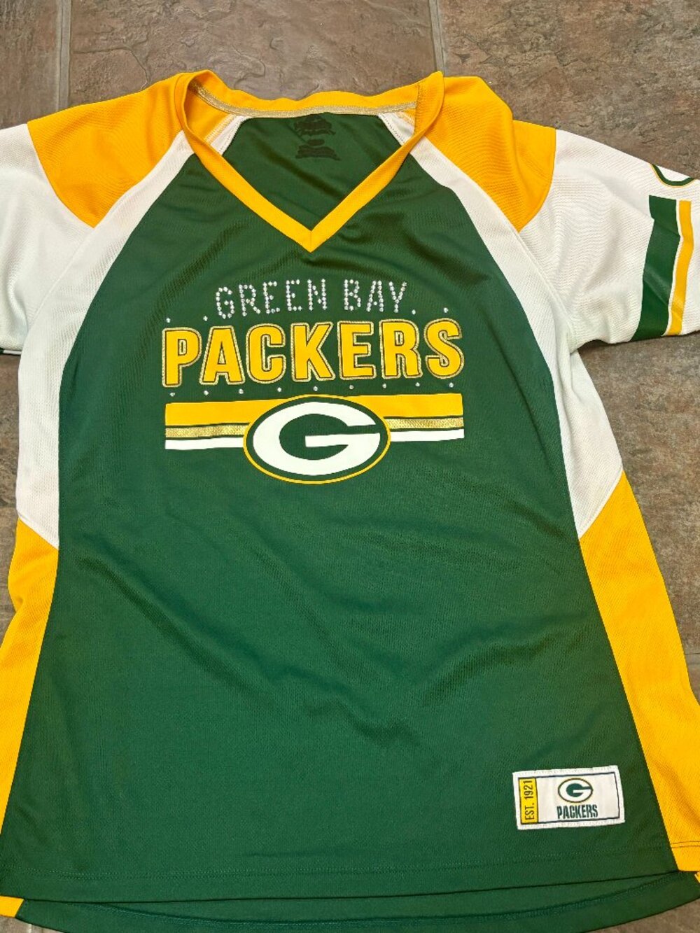 ~~NFL Green Bay Packers Women’s Bling Shirt NFL Women’s Small/Medium